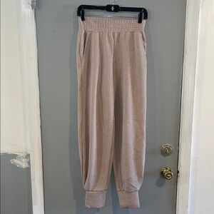 Varley Neutral Taupe Relaxed fit Track pant Drawstring Joggers size XS
